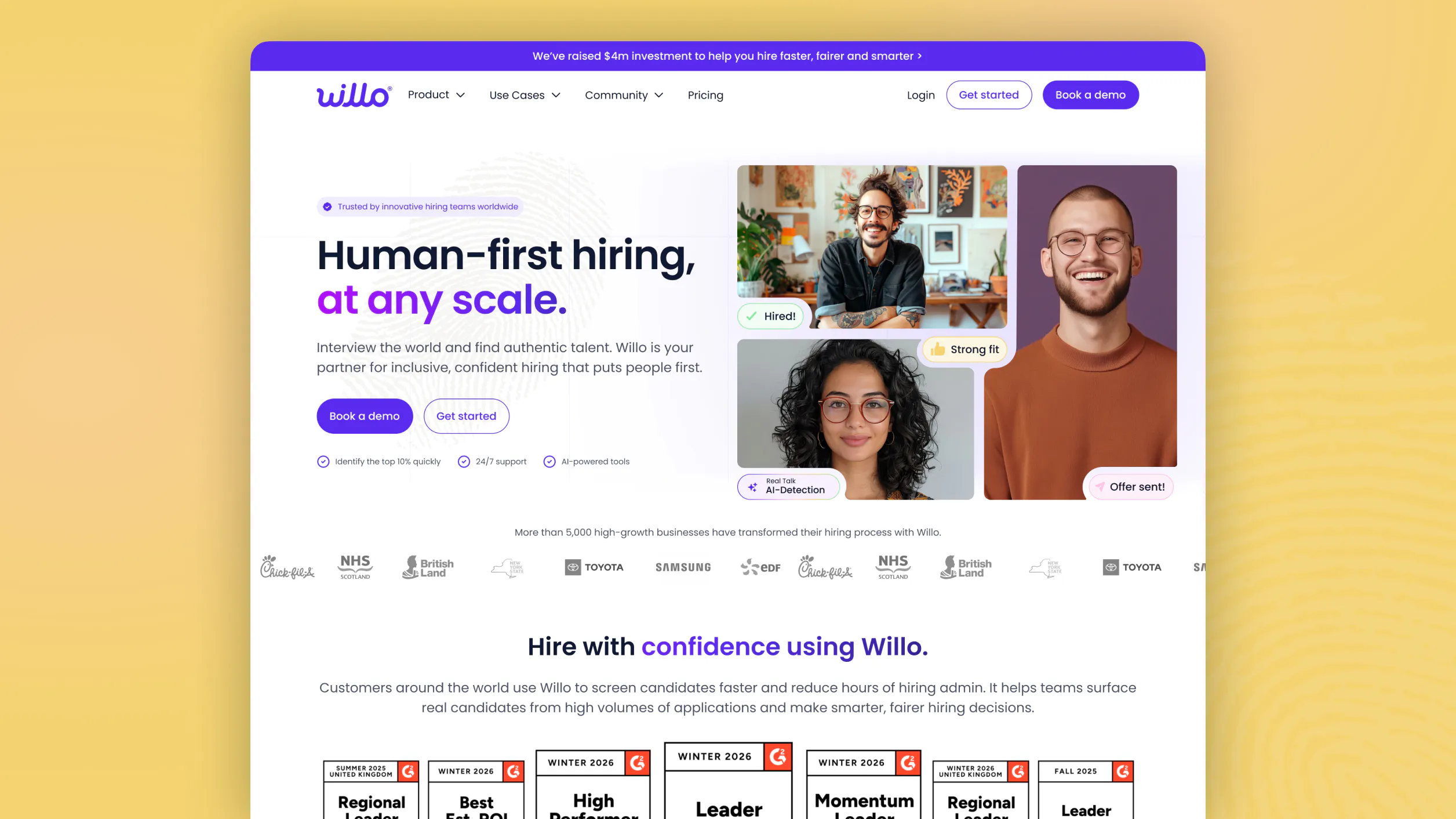 Willo homepage redesign shown across desktop and mobile screens